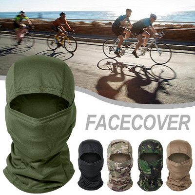 Balaclava tactică, militară, acoperire pentru mască completă pentru ciclism, armată, airsoft, pălărie de vânătoare, camuflaj, eșarfă