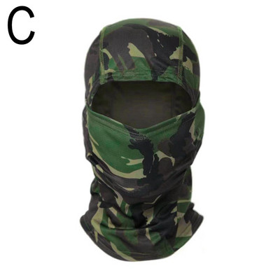 Balaclava tactică, militară, acoperire pentru mască completă pentru ciclism, armată, airsoft, pălărie de vânătoare, camuflaj, eșarfă
