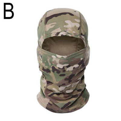Balaclava tactică, militară, acoperire pentru mască completă pentru ciclism, armată, airsoft, pălărie de vânătoare, camuflaj, eșarfă