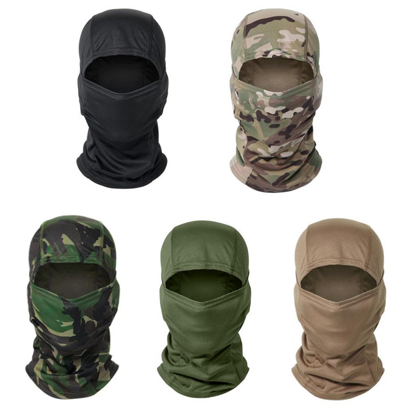 Taktiskā balaklāva militārā pilna sejas maska pārvalks Riteņbraukšanas armija Airsoft medību cepure maskēšanās balaclava šalle