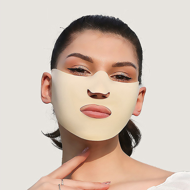 Motociklistička maska za vožnju bicikla Ice Silk krema za sunčanje UV zaštita Prozračna tanka ušna vrsta Štitnik za sunce Ljetna vanjska maska otporna na vjetar