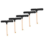 5 buc. cârlig pentru pantofi pentru skateboard, extractoare de dantelă de hochei, instrument de strângere, șiretul pantofilor din plastic, portabil în formă de T