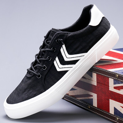 2024. aasta uued kingad meestele Lõuend vabaajajalatsid Mood Kevad-suvi hingavad kerged lamedad kingad Trend Meeste jalavarjud 24138