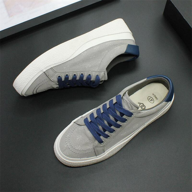 Canvas kingad meeste 2024 kevad uued madala lõikega hingavad vulkaniseeritud kingad pehme tallaga meeste kingad meeste vabaaja tossud