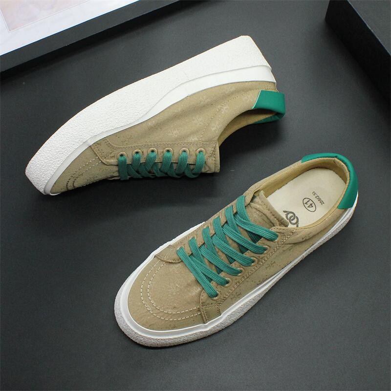 Canvas kingad meeste 2024 kevad uued madala lõikega hingavad vulkaniseeritud kingad pehme tallaga meeste kingad meeste vabaaja tossud