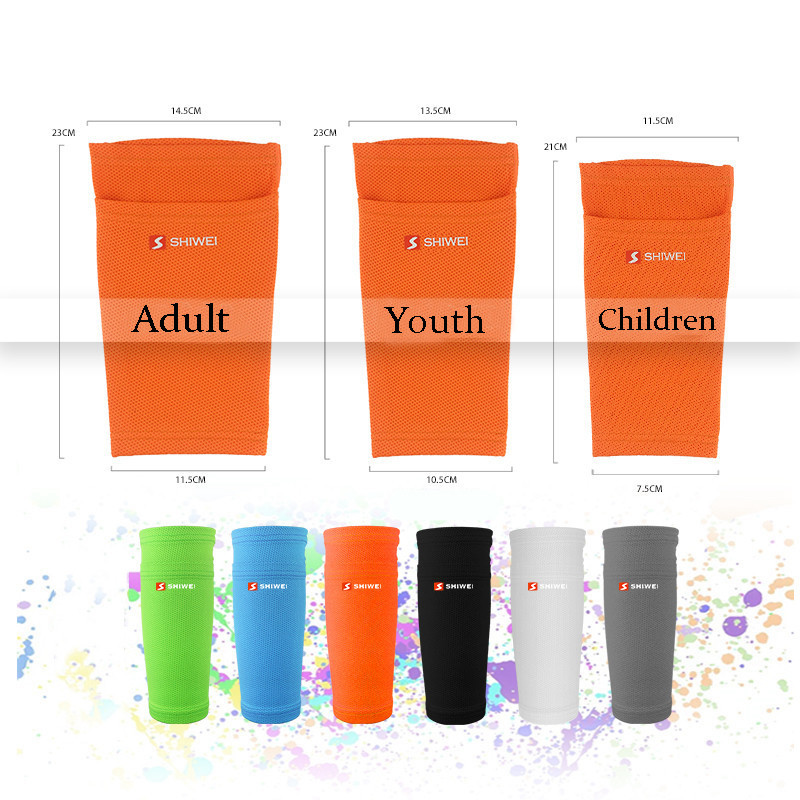 Shin Guards Jalgpall Canilleras tugisokk Nailonist säärevarrukad Säärekaitse taskujalgpallivarustusega щитки футбольные
