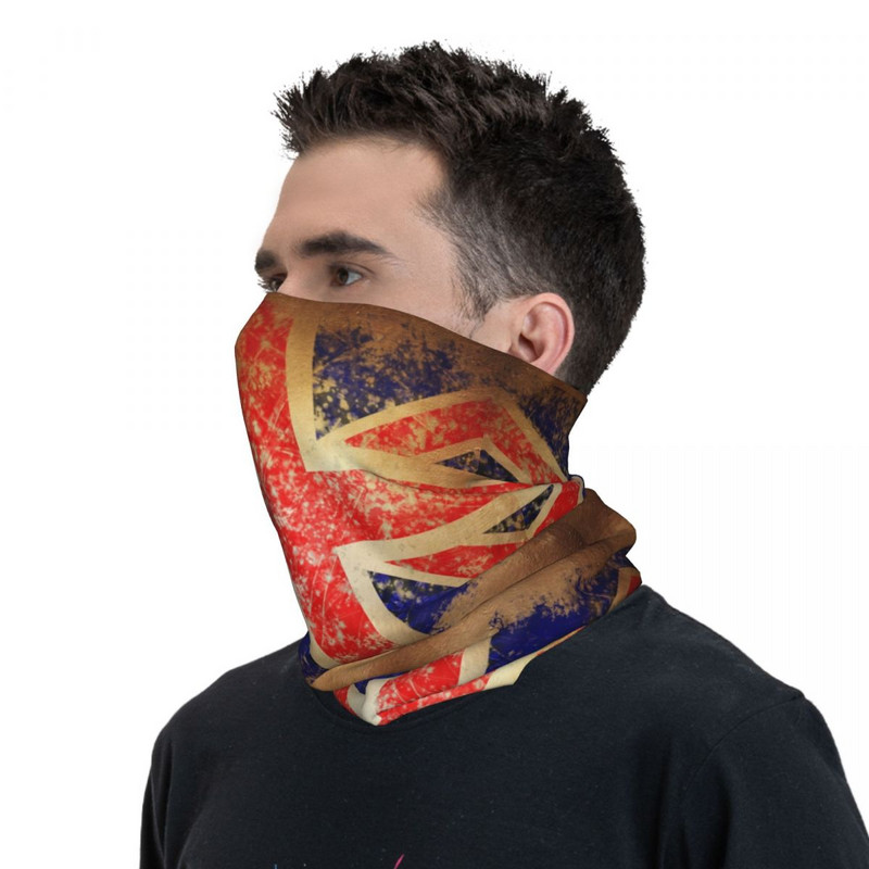Union Jack Balaclava pārgājienu kempinga simbols Nacionālā riteņbraukšanas maska pret UV kakla sildītāju taktiskā maska rudens vēsa kakla getra