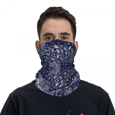 Υπαίθρια αθλήματα Balaclava Paisley Ethnic Floral μάσκα ποδηλασίας Άνευ ραφής μαλακή μάσκα προσώπου y2k Fun Riding Fishing Anti-UV Scarf Bandana