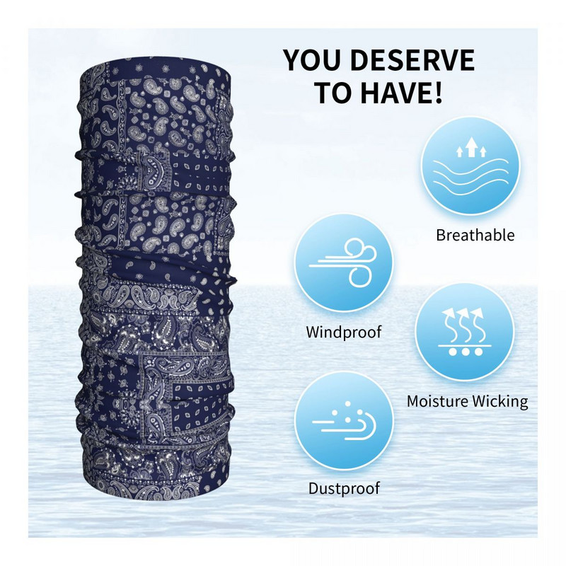 Välissport Balaclava Paisley etniline lilleline jalgrattamask õmblusteta pehme näomask y2k lõbus ratsutamine kalapüügi UV-vastane sall bandana