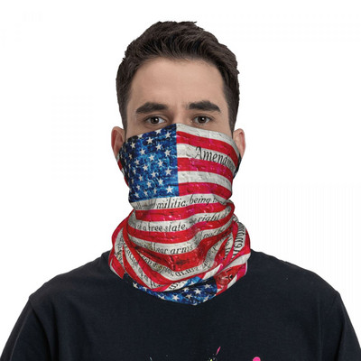 American Flag Art Bandana Egyesült Államok Vintage Balaclava Nyári Lovaglás Horgászat UV-védelem Kerékpáros Maszk Puha Meleg Maszkok