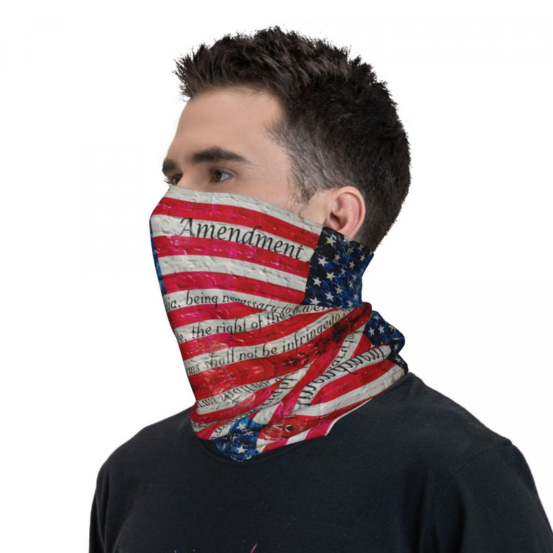 Američka zastava Art Bandana Sjedinjene Američke Države Vintage Balaclava Ljeto Jahanje Ribolov UV zaštita Biciklistička maska Meke tople maske za lice