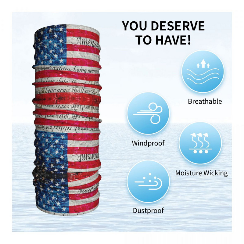 Američka zastava Art Bandana Sjedinjene Američke Države Vintage Balaclava Ljeto Jahanje Ribolov UV zaštita Biciklistička maska Meke tople maske za lice