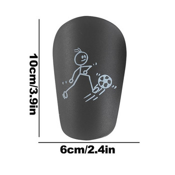 2 τεμάχια Mini Shin Pads Ανθεκτικά στη φθορά Αντικραδασμική προστασία ποδοσφαίρου ποδοσφαίρου ποδοσφαίρου canillers για άντρες Kick boxing shin guards