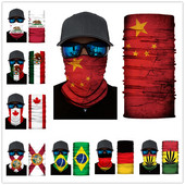 Hot sale Πολυλειτουργικό Headband Neck Outdoor Sport Cycling Bandana Seamless Cycling Scarf Mask Running Buffe Flag Printing