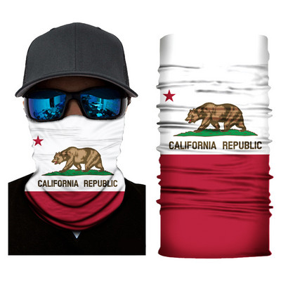 Hot sale Πολυλειτουργικό Headband Neck Outdoor Sport Cycling Bandana Seamless Cycling Scarf Mask Running Buffe Flag Printing