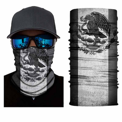 Hot sale Πολυλειτουργικό Headband Neck Outdoor Sport Cycling Bandana Seamless Cycling Scarf Mask Running Buffe Flag Printing