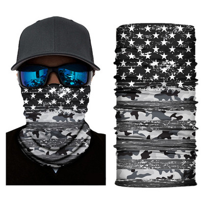 Hot sale Πολυλειτουργικό Headband Neck Outdoor Sport Cycling Bandana Seamless Cycling Scarf Mask Running Buffe Flag Printing