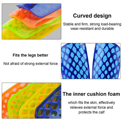Scut pentru picioare cu absorbție a șocurilor Spumă de amortizare Protecție multistrat Echipament ușor Fotbal Echipament de protecție complet