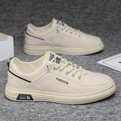 Meeste mitmekülgsed vabaajajalatsid Sügises trendikad õhukesest nahast hingavad tossud