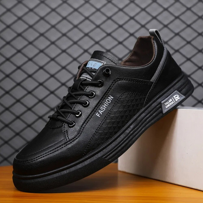 Meeste mitmekülgsed vabaajajalatsid Sügises trendikad õhukesest nahast hingavad tossud