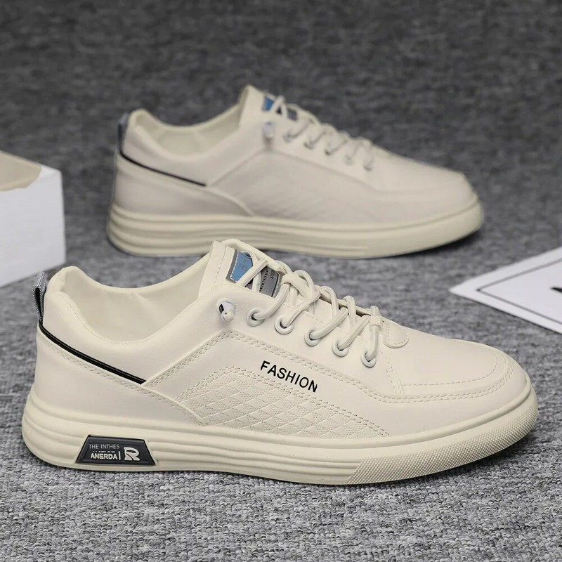 Meeste mitmekülgsed vabaajajalatsid Sügises trendikad õhukesest nahast hingavad tossud