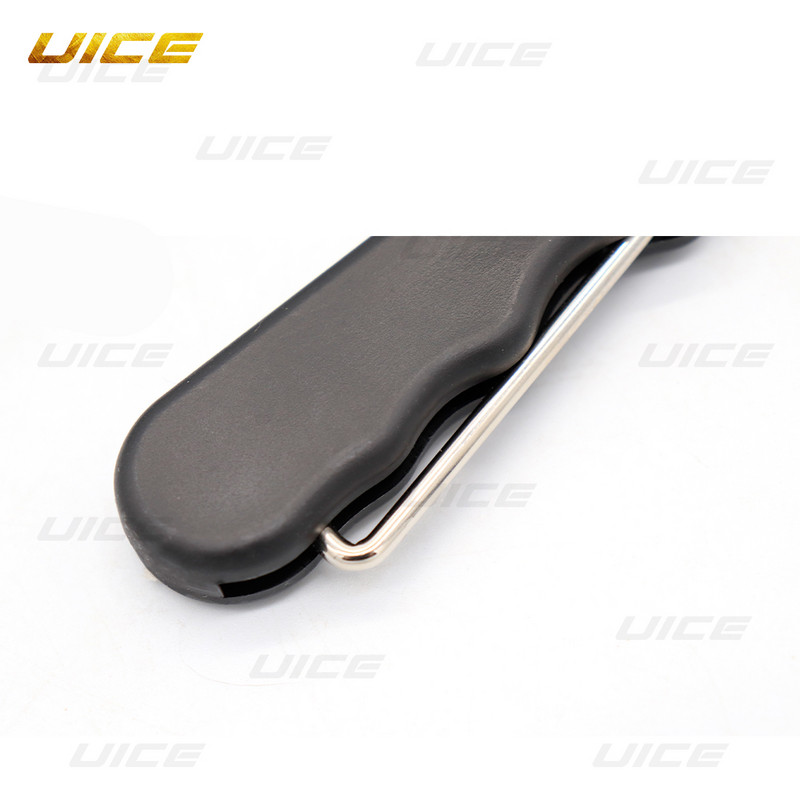 Pikendatud konksuga kokkuklapitav kaasaskantav must vastupidav praktiline jäähoki rulluisupitsipingutaja, ergonoomiline rullspordi jaoks