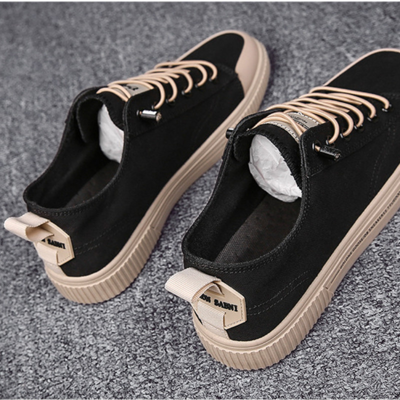 Kuumad meeste lõuendjalatsid Vulkaniseeritud meeste vabaaja tossud 2024 kevadsuvi, lamedad, meeste püksid, meeste tossud, üliõpilased