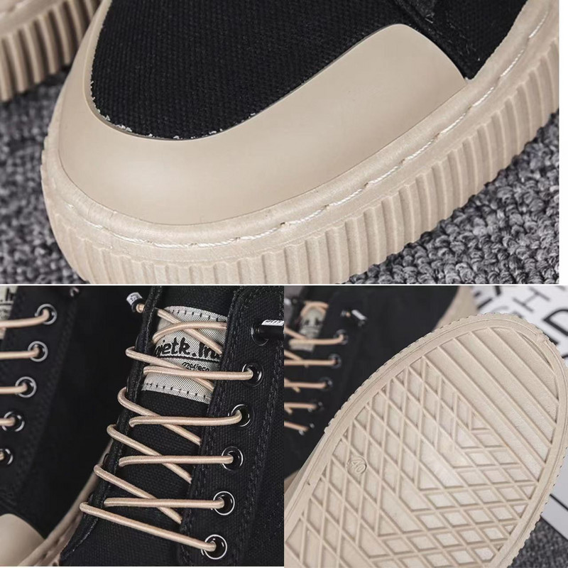 Kuumad meeste lõuendjalatsid Vulkaniseeritud meeste vabaaja tossud 2024 kevadsuvi, lamedad, meeste püksid, meeste tossud, üliõpilased