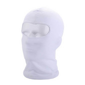 Outdoor Full Face Mask Spandex Balaclava õhuke mootorratta jalgrattasuusatamine CS Mask valge