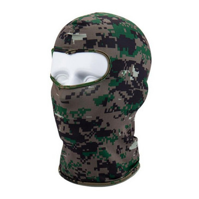 Outdoor Full Face Mask Spandex Balaclava õhuke mootorratta jalgrattasuusatamine CS Mask valge