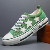 Vīriešu ikdienas Canva kedas Neslīdošas Vīriešu modes apavi ar zemu augšdaļu Viegli Trend āra pastaigu apavi Zapatillas Hombre BD24007