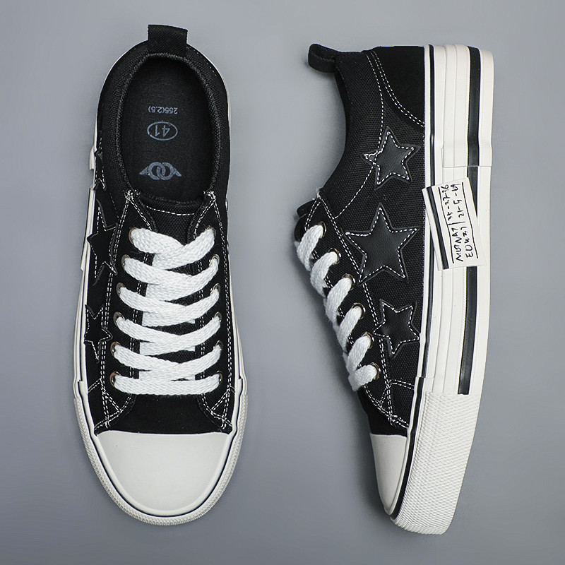 Vīriešu ikdienas Canva kedas Neslīdošas Vīriešu modes apavi ar zemu augšdaļu Viegli Trend āra pastaigu apavi Zapatillas Hombre BD24007