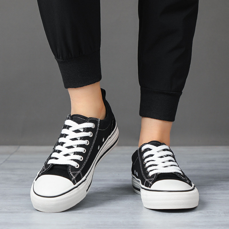 Vīriešu ikdienas Canva kedas Neslīdošas Vīriešu modes apavi ar zemu augšdaļu Viegli Trend āra pastaigu apavi Zapatillas Hombre BD24007