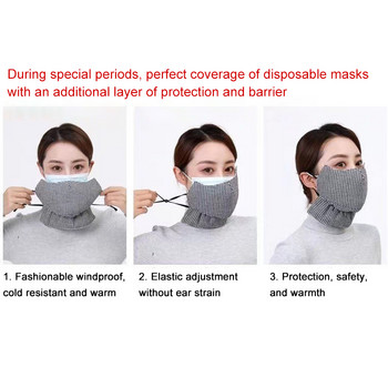 Μάσκα προστασίας και ζεστασιάς χειμερινού λαιμού από καθαρό βαμβάκι, παχύρρευστη, ανθεκτική στο κρύο μάσκα αναπνεύσιμη μάσκα ποδηλασίας