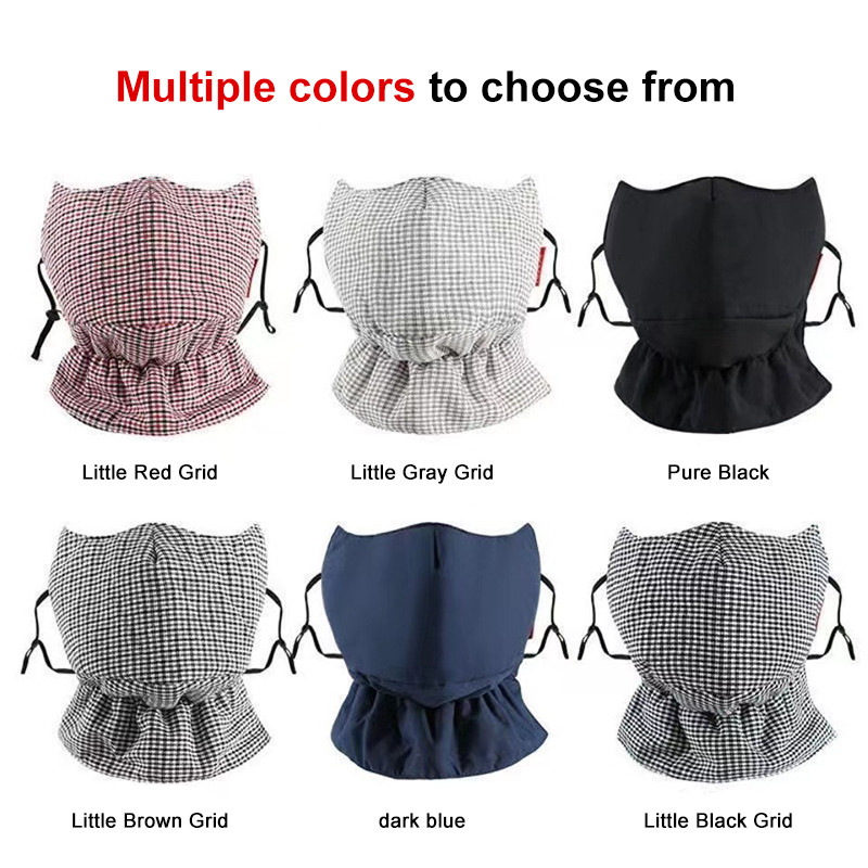 Talvine kaelakaitse ja soojusmask Puhast puuvillast paksendatud külmakindel mask hingav rattamask