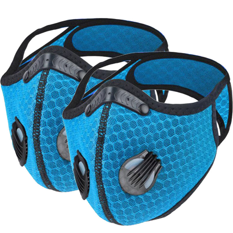 Mehe näomask filtriga hingamisklapiga aktiivsüsi PM 2.5 saastevastane jalgratas jalgrattasõidukaitse jalgratta tolmumask