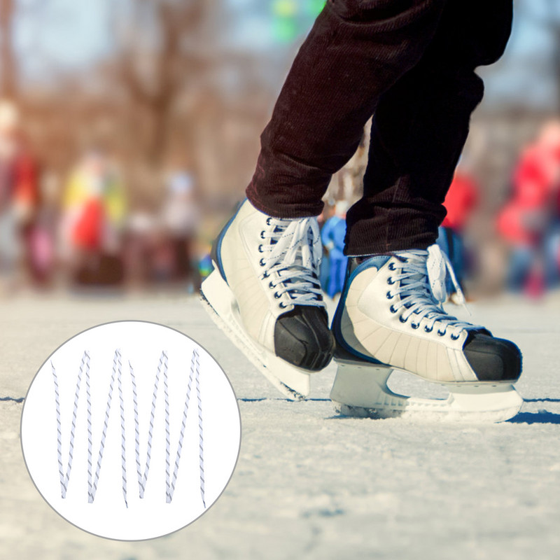 1 pora ledo ritulio raištelių, vaškuoti plokščių batų raišteliai pačiūžoms, ledo ritulys, riedučiai