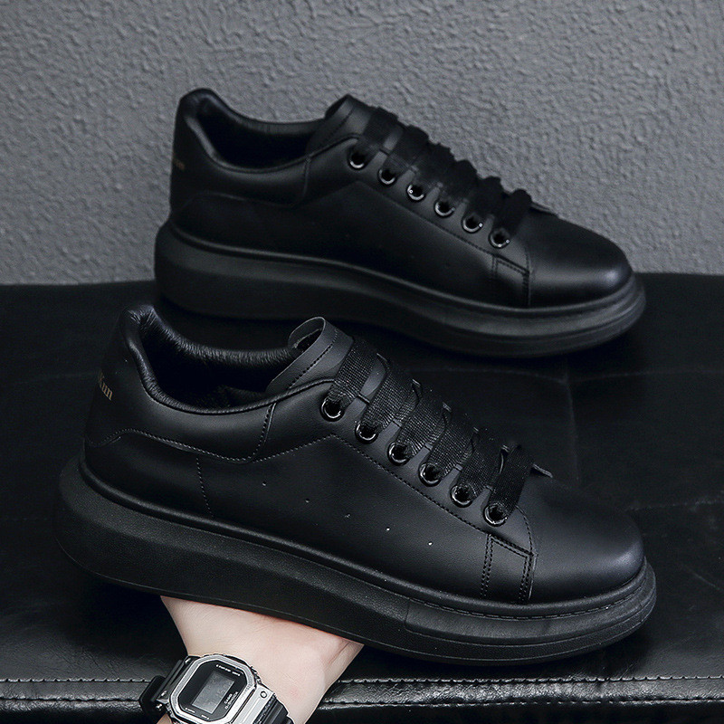 Vīriešu apavi Jauni apavi ar biezu zoli Universāli mazi balti apavi Pretslīdes vulkanizēti apavi Elpojoši ikdienas apavi Modes kedas