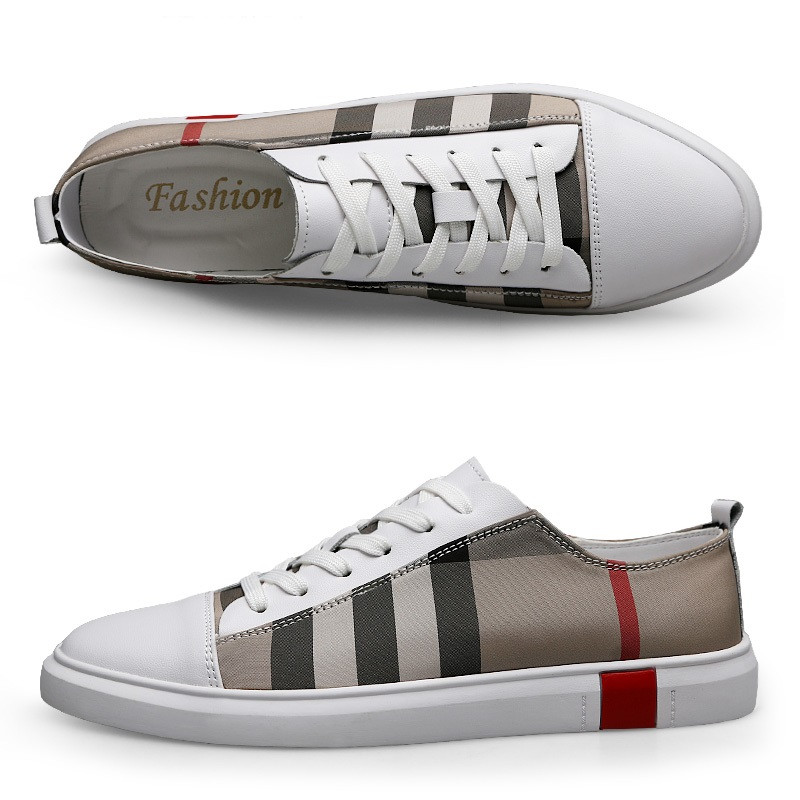 Modes vīriešu elpojoši skeitborda apavi Vīriešu modes kedas Augstas kvalitātes sporta kurpes Ikdienas dabīgās ādas apavi