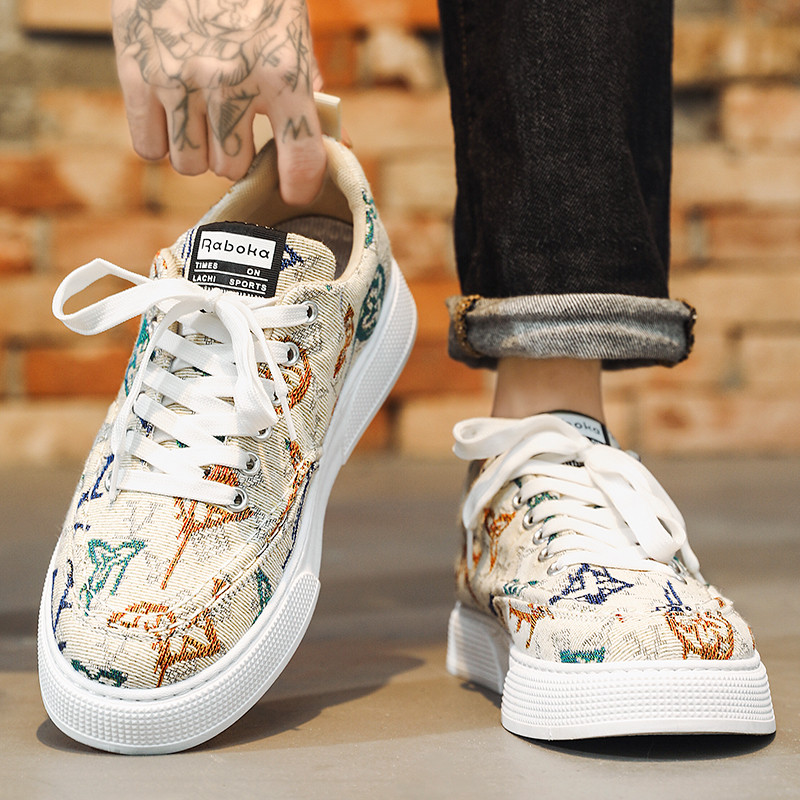 Μόδα ανδρικά casual παπούτσια Άνετα ανδρικά παπούτσια πλατφόρμας Κλασικά παπούτσια καμβά ίσια παπούτσια Ανδρικά παπούτσια Vulcanize
