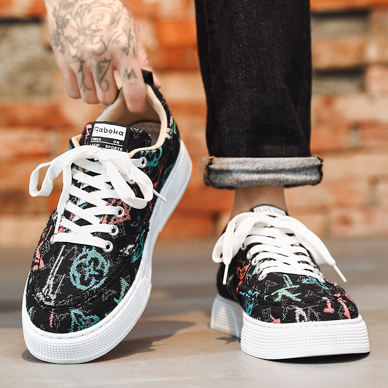 Μόδα ανδρικά casual παπούτσια Άνετα ανδρικά παπούτσια πλατφόρμας Κλασικά παπούτσια καμβά ίσια παπούτσια Ανδρικά παπούτσια Vulcanize