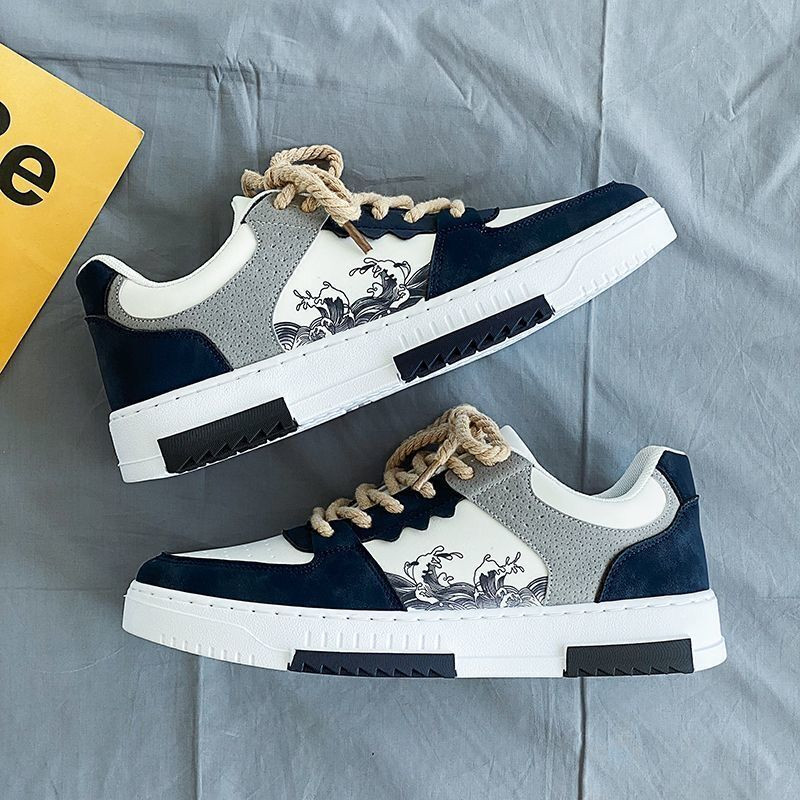 2024 Pantofi pentru bărbați, noi, respirabili, pantofi albi mici, versiune coreeană, tendință, versatil, pantofi ocazional, pantofi rezistenți la uzură, pantofi de bord