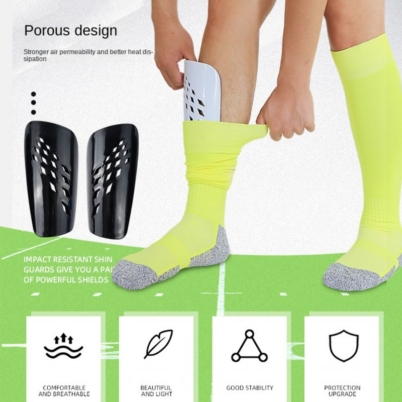 PE Jalgpalli Säärehoidja Uus Sinine Must Valge 7 värvi Jalakaitse Hingav jalakaitse Lapsed Täiskasvanud