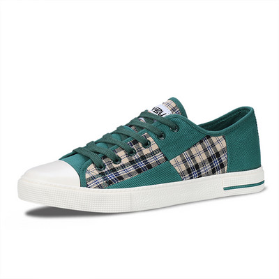 Pavasarīgi sarkani vīriešu ikdienas audekla apavi Ērti daudzpusīgi Espadrilles apavi kedas vīriešiem zemas šņorējamas skeitborda apavi vīriešiem