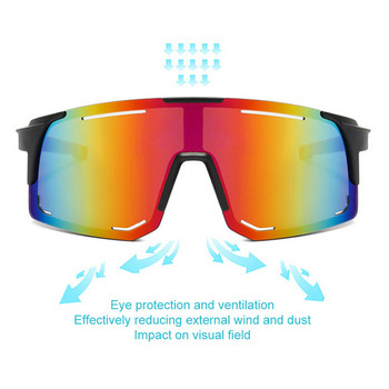 Слънчеви очила за колоездене на открито UV защита Ветроустойчиви слънчеви очила за мъже, жени с поляризирани лещи Велосипедни очила Спортни очила