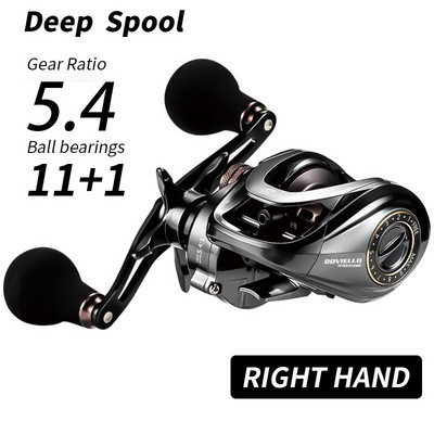 SOLOKING HIAW200 Baitcasting Reel Betriel 9.5KG Max Drag 12 Bearing 5.4/7.2 Pārnesuma attiecība zvejas spoles Baitcaster spoles