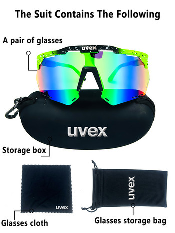 UVEX Велосипедни очила пътни Спортни велосипеди на открито Слънчеви очила MTB Велосипедни очила Очила мъже жени Защитни велосипедни очила