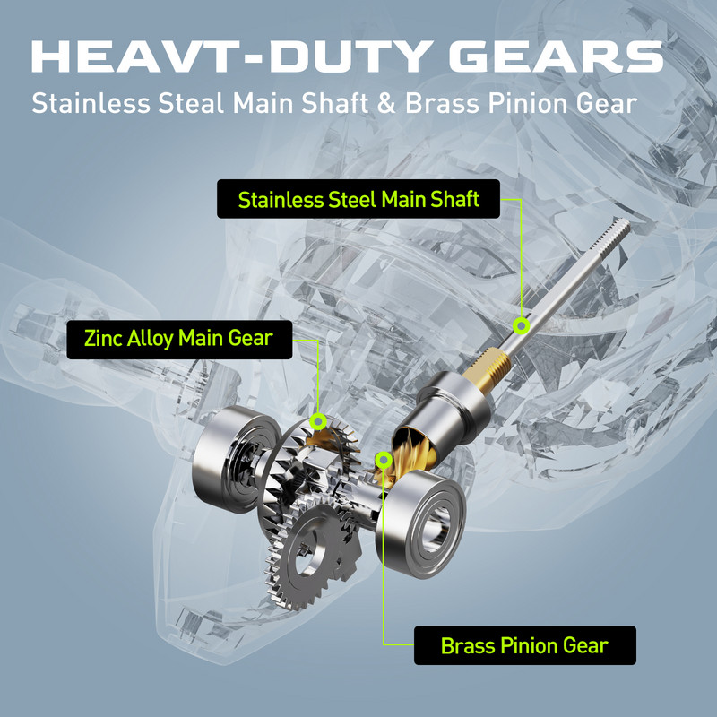 HANDING M1 vērpšanas spole, grafīta spole, 9 + 1 lodīšu gultņi, 12 kg maksimālā pretestība, pārnesumu attiecība 5,2:1, universāla makšķerēšanas spole