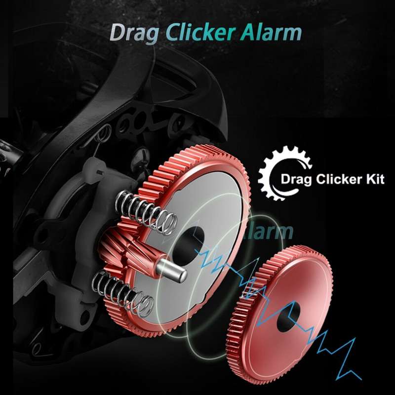 SOLOKING BMC100 Baicasting Ritė Betriel BFS 11+1BB 8.1 Pavaros santykis 5KG Drag with Clicker Sound Fishing Reel Lille