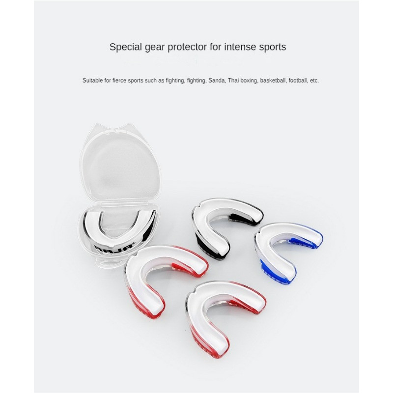Sporta mutes aizsargs basketbola regbija boksa karatē ierīce zobu aizsargs pieaugušajiem bērniem mutes aizsargs zobu stiprinājuma aizsardzība
